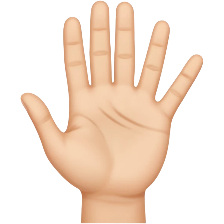 Front of hand emoji