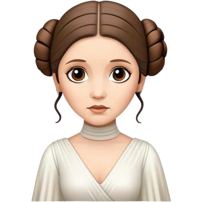 Princess Leia from Star Wars emoji