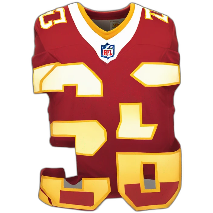 kansas city chiefs jersey number eightseven on the back emoji