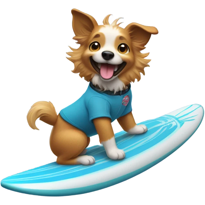 Dog surf  emoji
