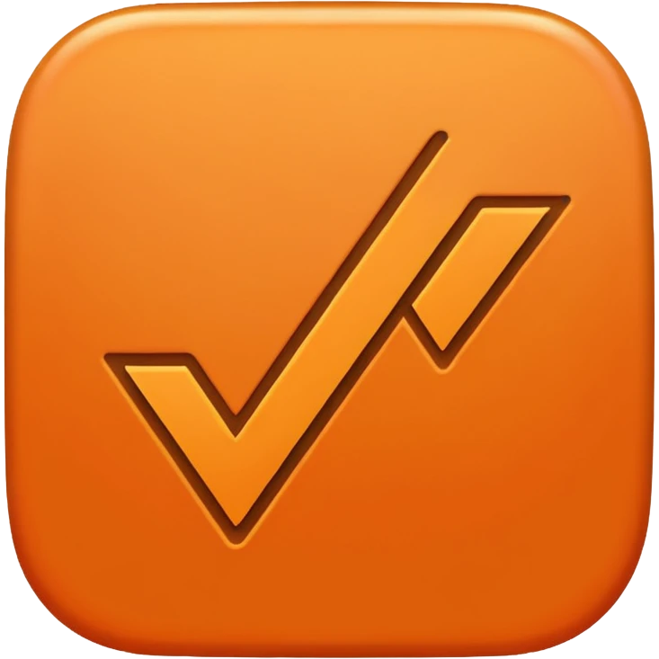 mach mir einen orangenen richtig hacken so wie der hier ✅ nur in orange emoji