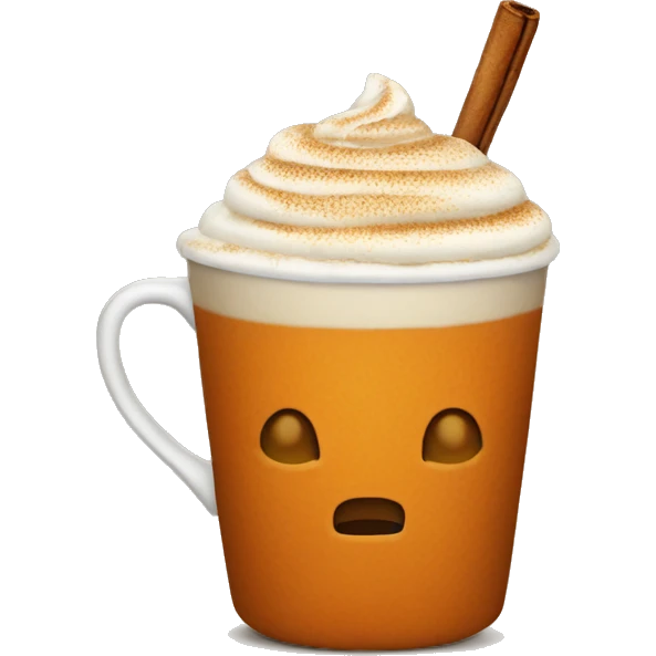 Spicy pumpkin latte emoji
