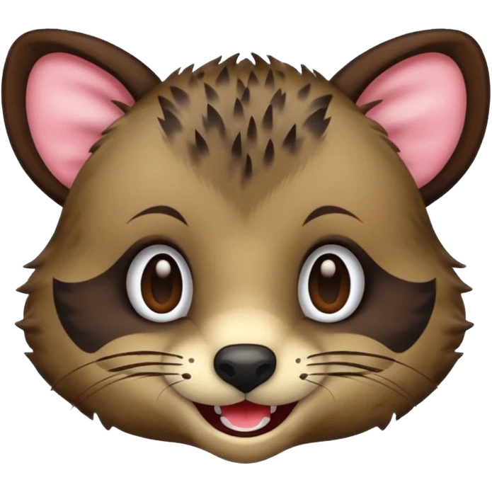 civet emoji with yummy face emoji