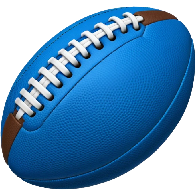 blue football ball emoji