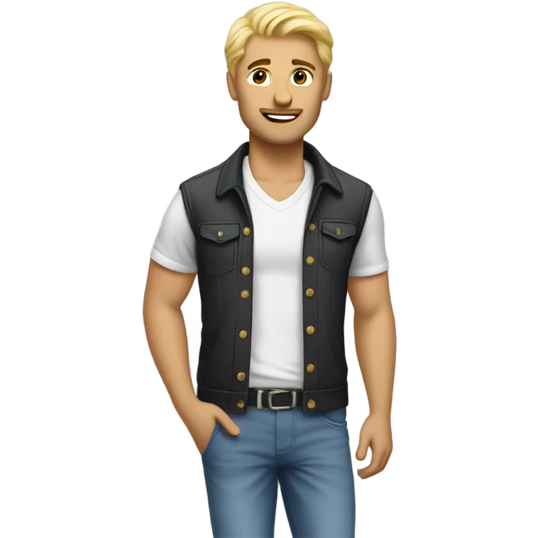 Blonde gay man emoji