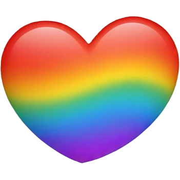 Rainbow heart emoji