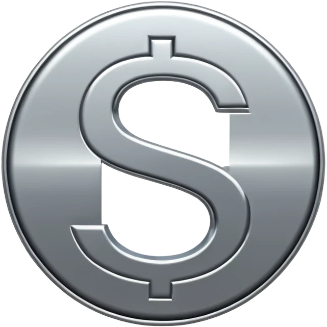 $ dollar metal symbol emoji