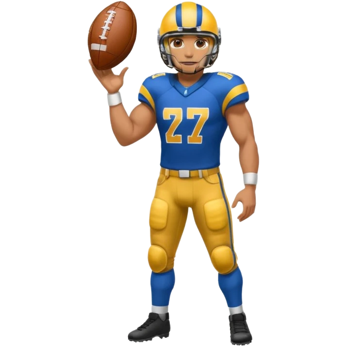 High resolution full body of a football player emoji