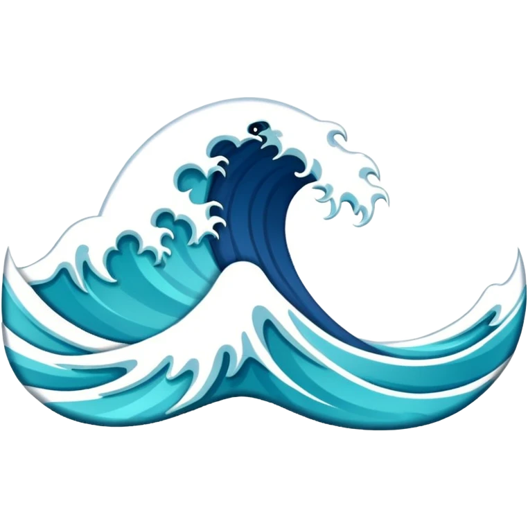 blue wave emoji