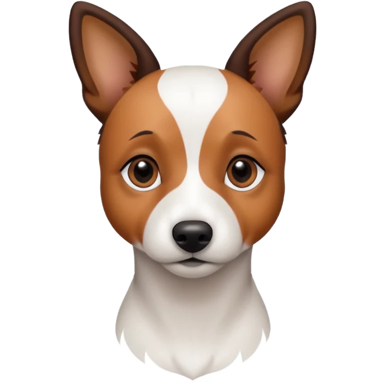 a white jack russell the size of a kelpie emoji