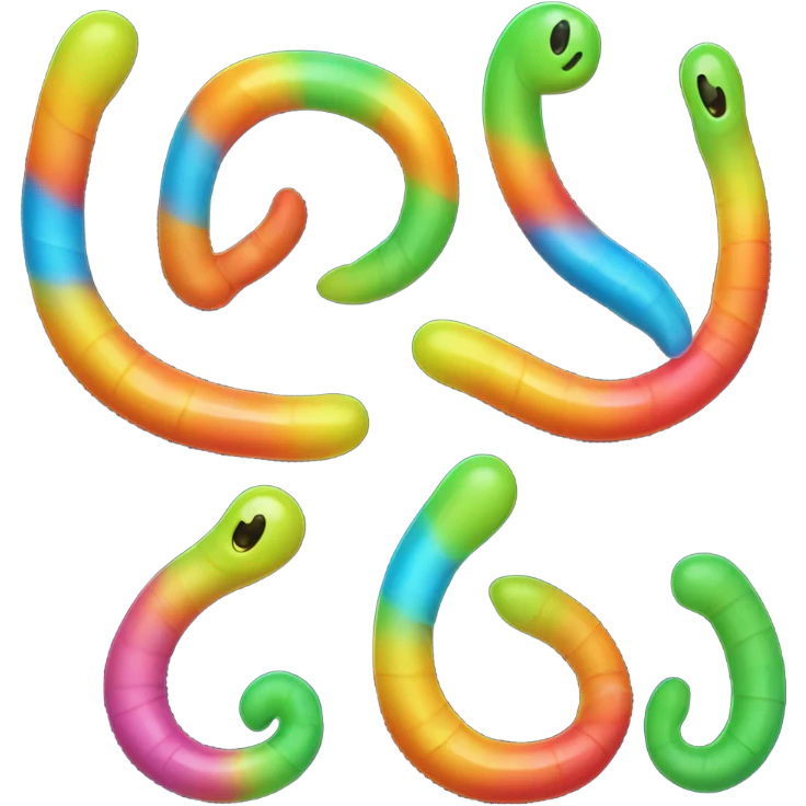 gummy worm  emoji