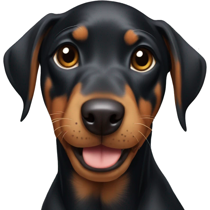 🥺Doberman dog puppy emoji
