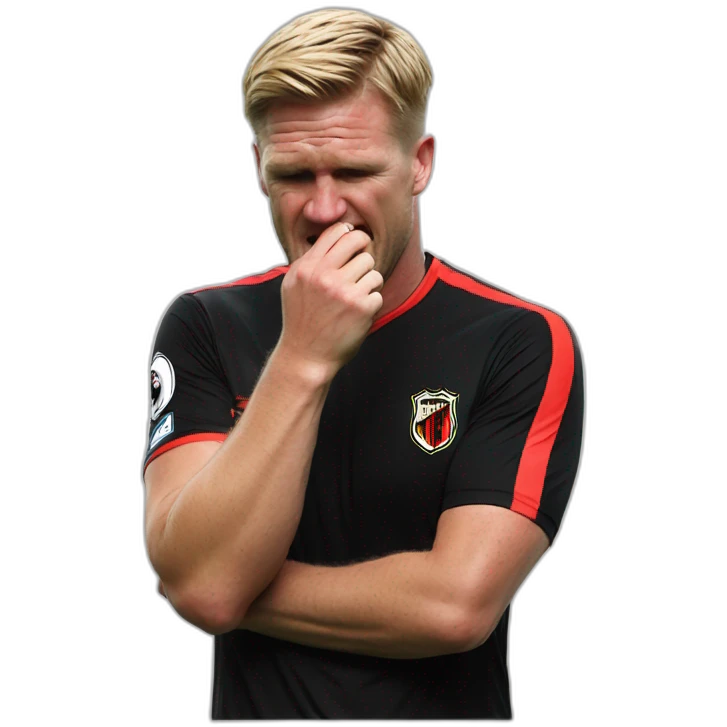 Eddie Howe biting nails emoji