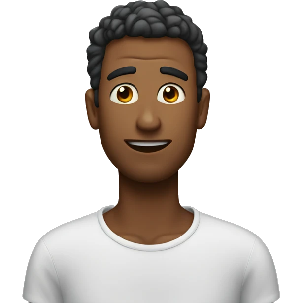 A guy saying I don’t care emoji