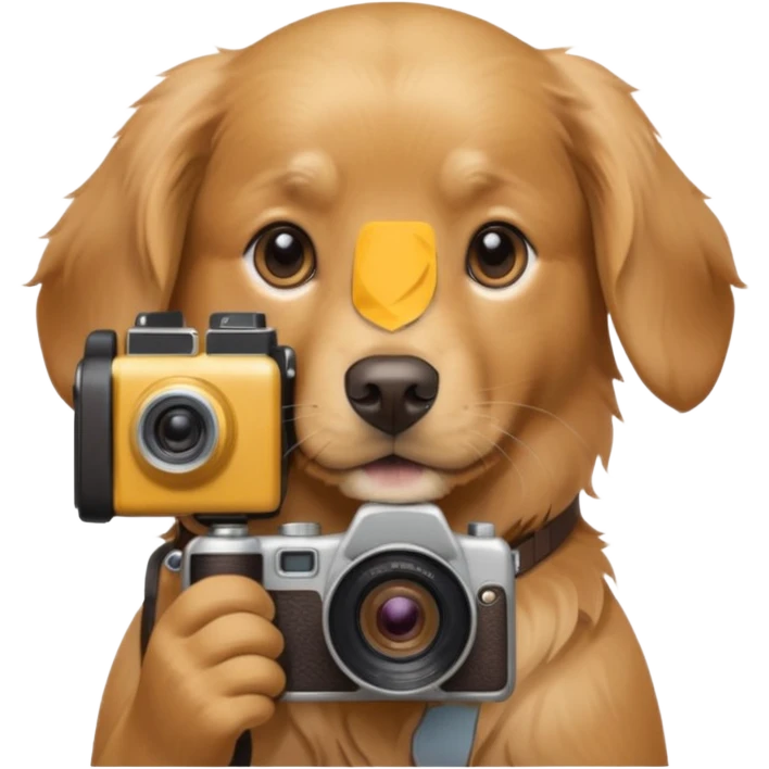 dog photographer emoji