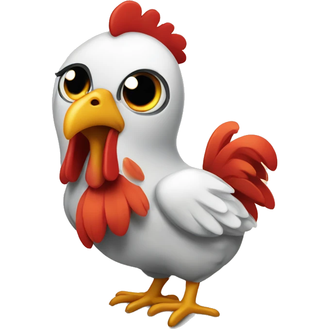 Pollo enamorado  emoji