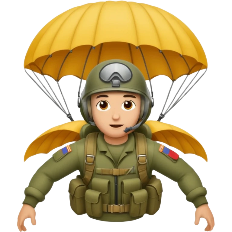 parachuting out of military aircraft emoji