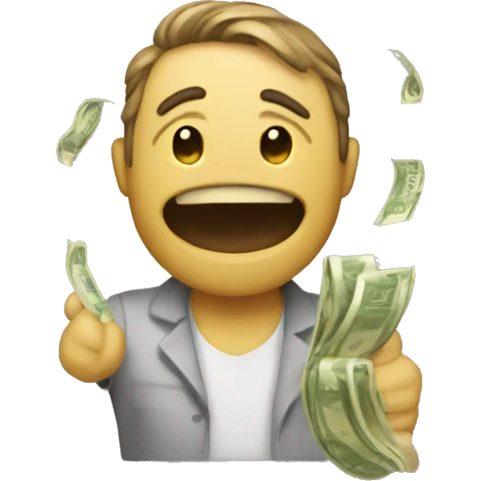 just give me my money happy emoji