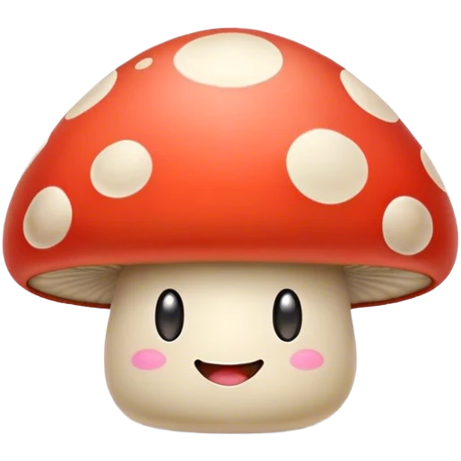 Mushroom vibing out emoji