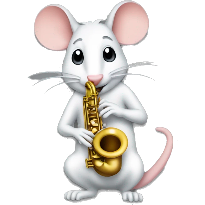 A rat playing the saxophone  emoji