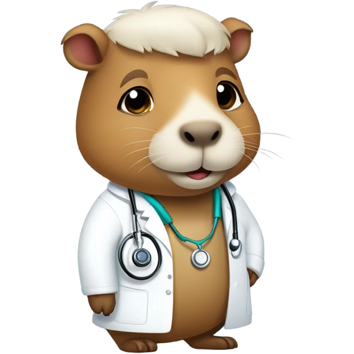 Doctor capybara  emoji