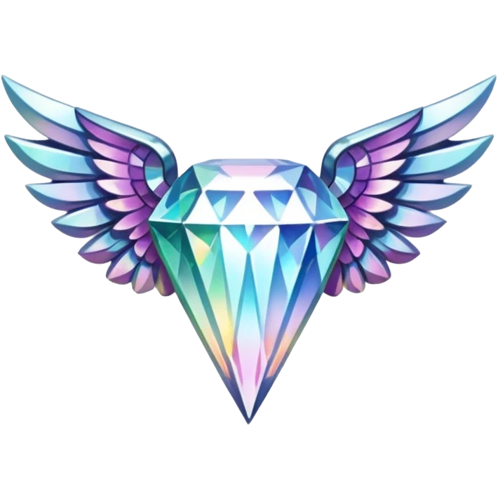 Winged diamond emoji