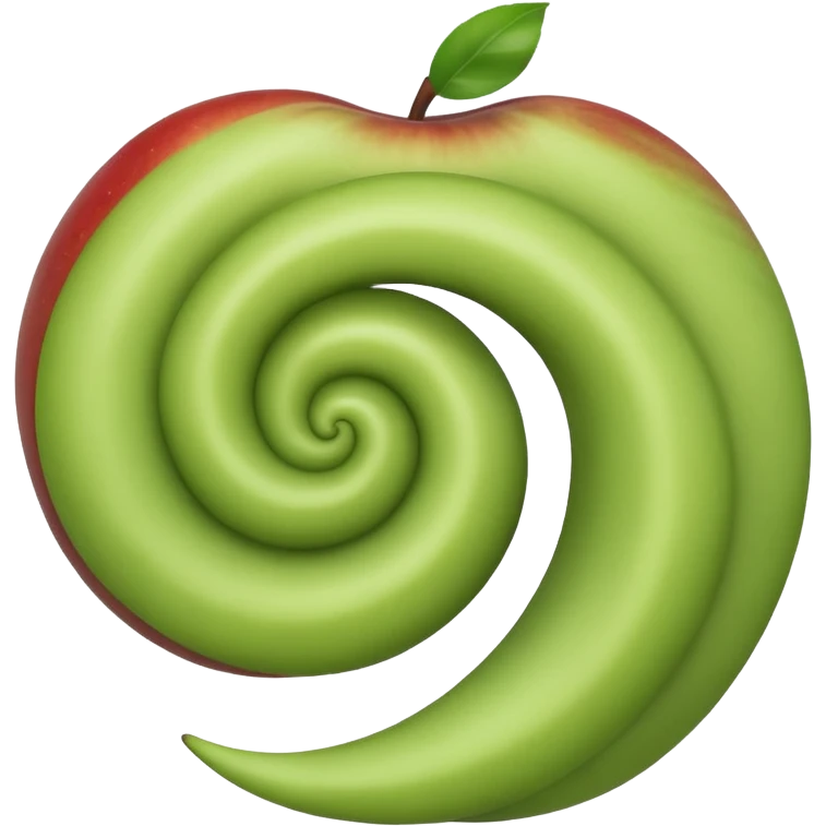 tornado, top down side perspective, apple style emoji, visible spiral emoji