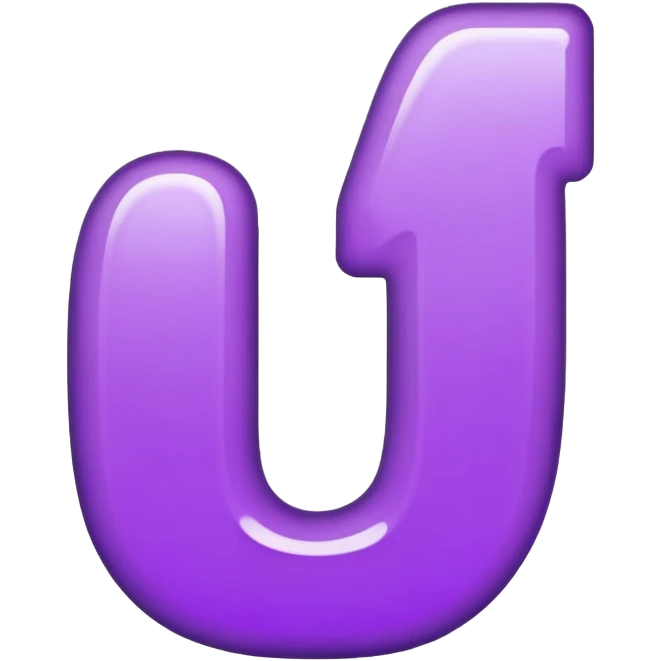 The number 1 in purple color  emoji