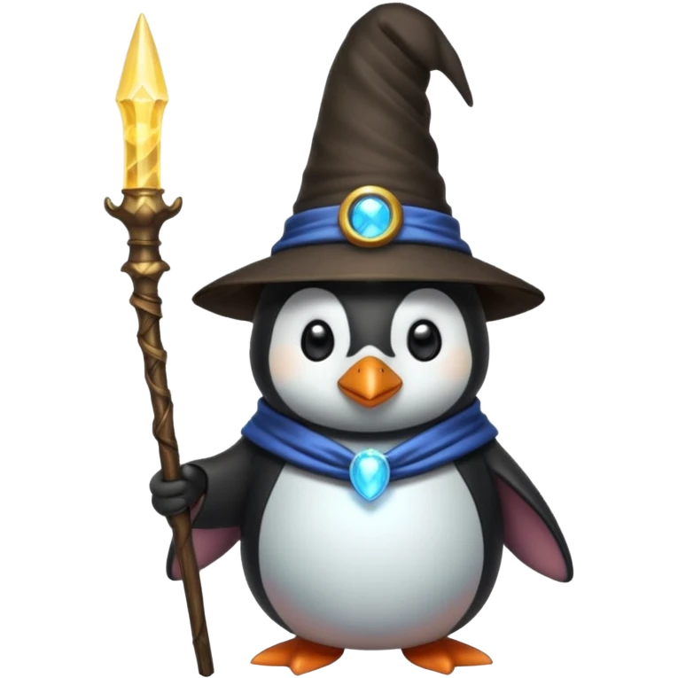 Penguin Wizard emoji