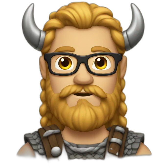 nerdy viking emoji