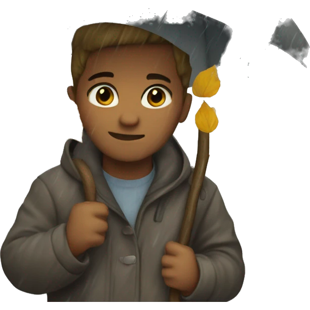 Rainy fall day emoji