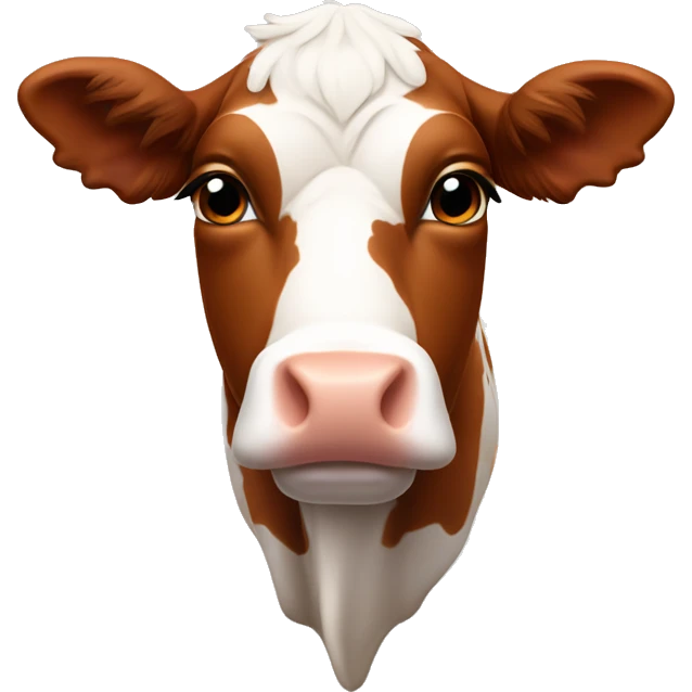 Pooled Hereford heifer. More orange on body. No orange on face.  emoji