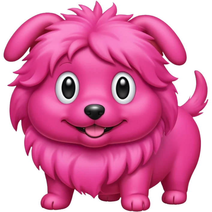 hot pink dog emoji
