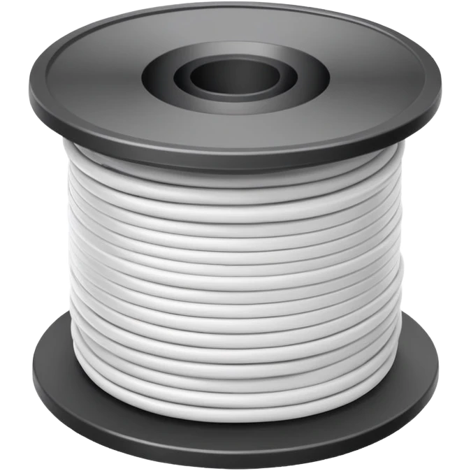 spool of white filament emoji
