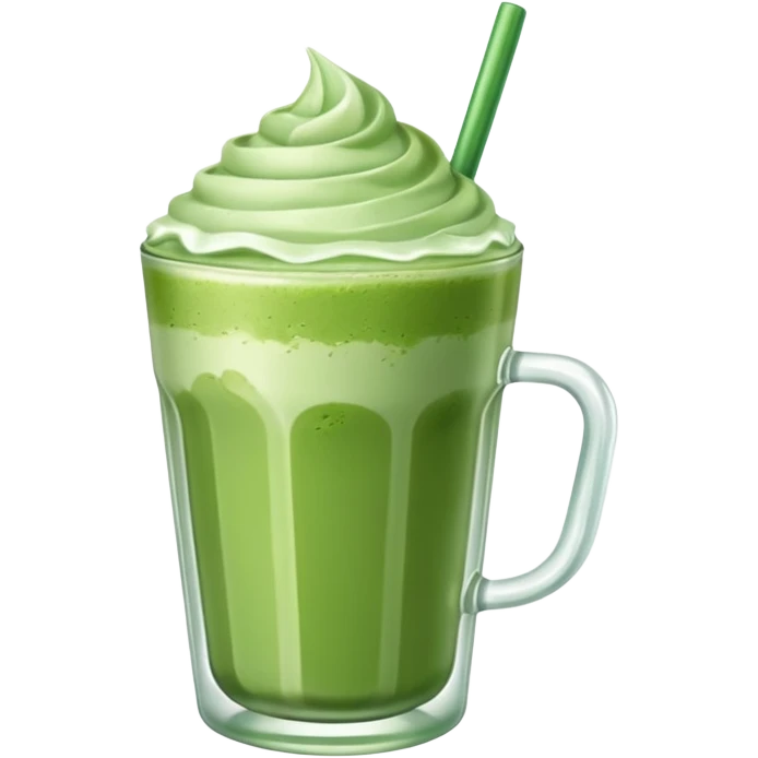 matcha latte with ice emoji
