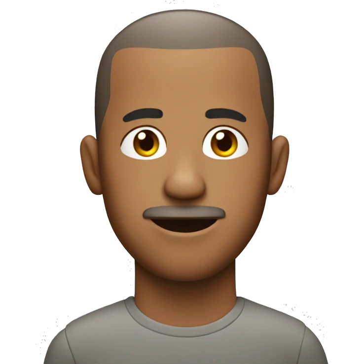 Smelly man in buzz cut emoji