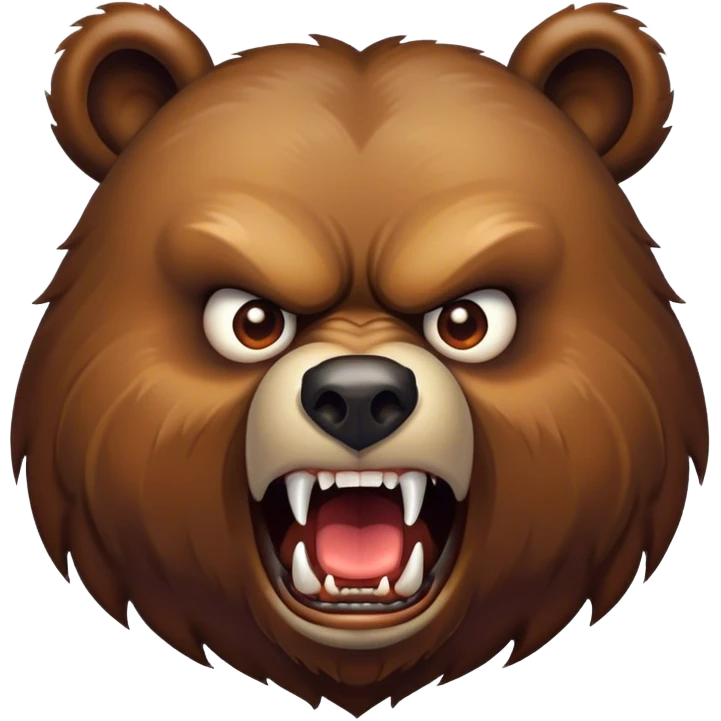 Evil bear emoji