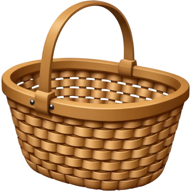 empty wicker basket emoji