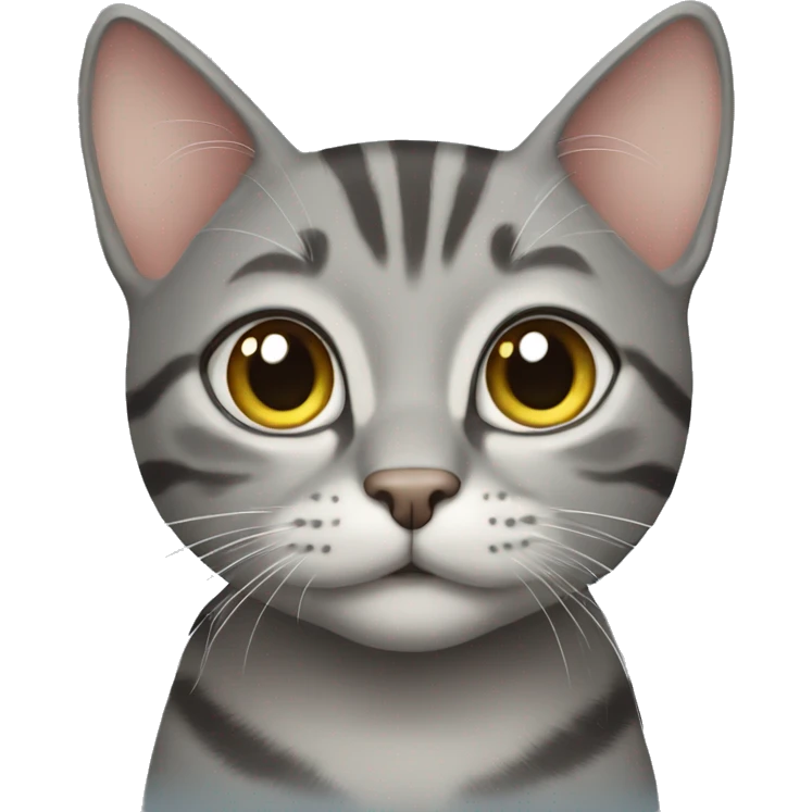 grey tabby cat emoji