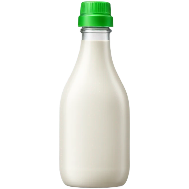 white Squeeze Sauce Bottle but thinner bottle gotta have cap and upside down  emoji
