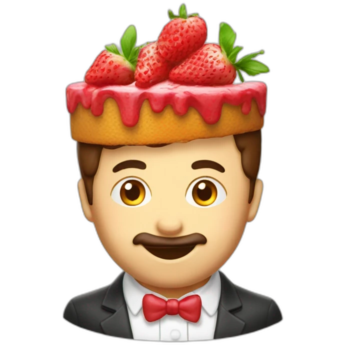 Fraisier gâteau emoji