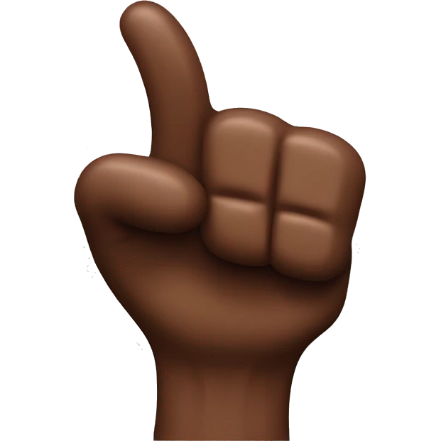 Thumbs up with chocolate on tip of thumb emoji