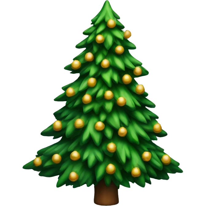 realistic christmas tree emoji
