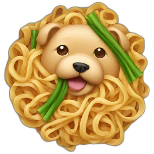 chow fun noodles emoji