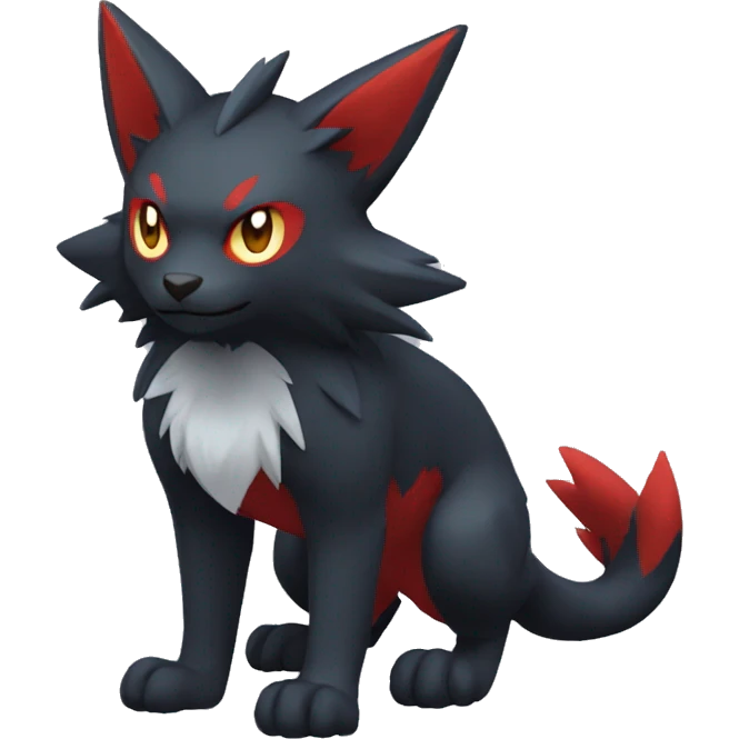 Litten-Zoroark full body emoji