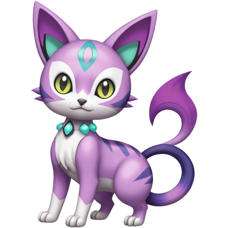 Meloetta-Purrloin-Gatomon-Trico-Pokémon-Fakémon-fusion-hybrid-creature emoji