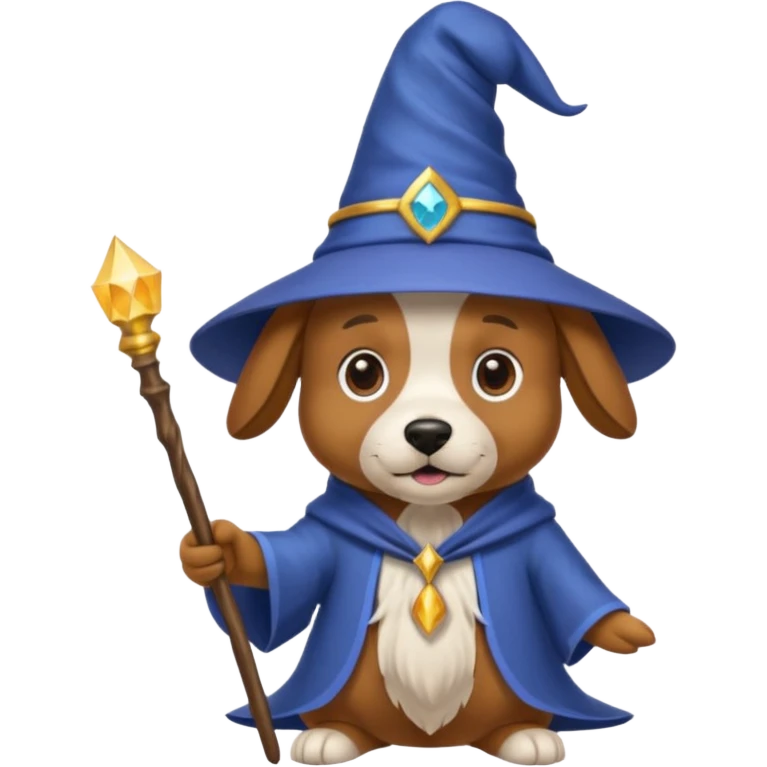 Dog wizard emoji
