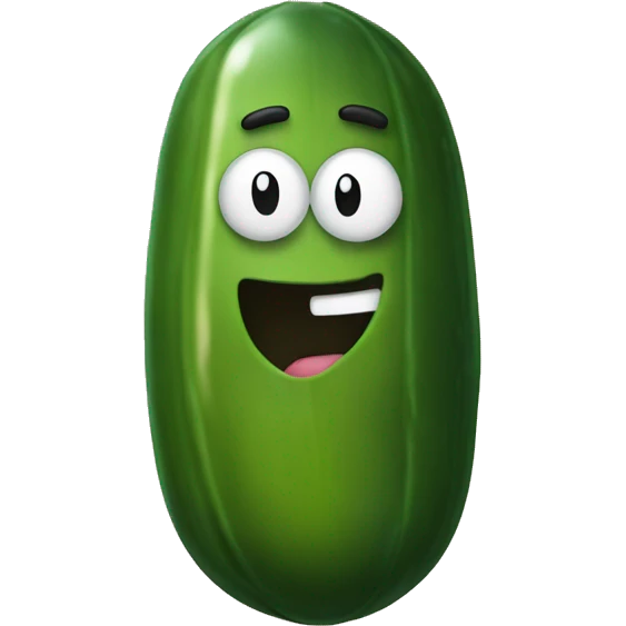 Pickle in a speedo emoji