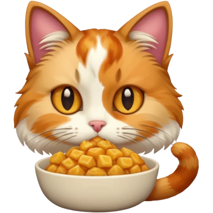 Cat eating  emoji