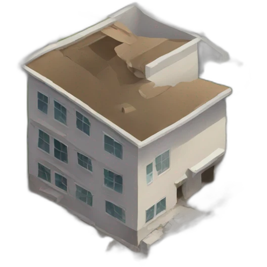 ground with earthquake aftermath emoji